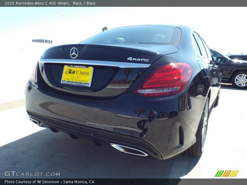 Black / Black 2015 Mercedes-Benz C 400 4Matic