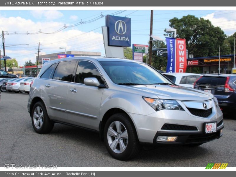 Palladium Metallic / Taupe 2011 Acura MDX Technology
