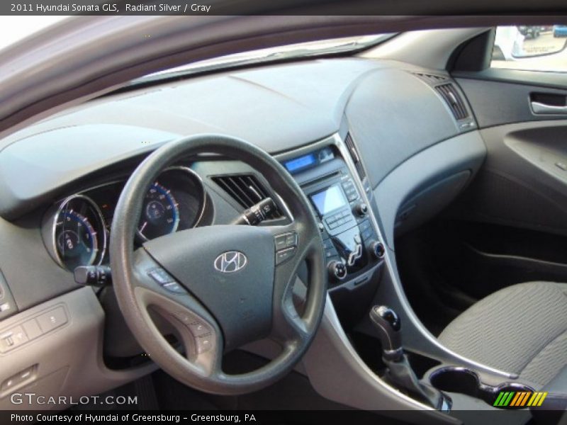 Radiant Silver / Gray 2011 Hyundai Sonata GLS