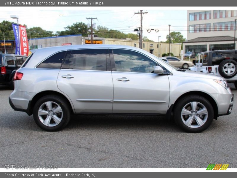 Palladium Metallic / Taupe 2011 Acura MDX Technology