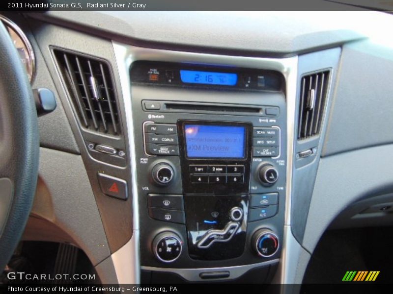 Radiant Silver / Gray 2011 Hyundai Sonata GLS