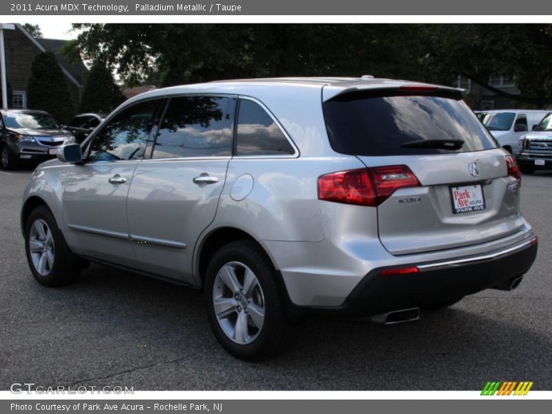Palladium Metallic / Taupe 2011 Acura MDX Technology