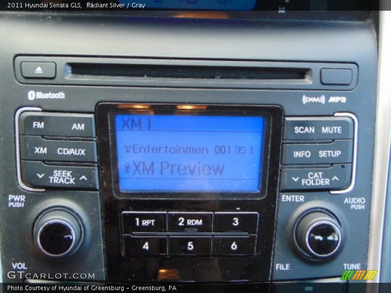 Radiant Silver / Gray 2011 Hyundai Sonata GLS