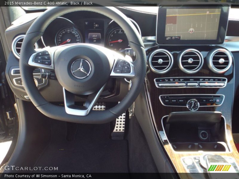 Black / Black 2015 Mercedes-Benz C 400 4Matic