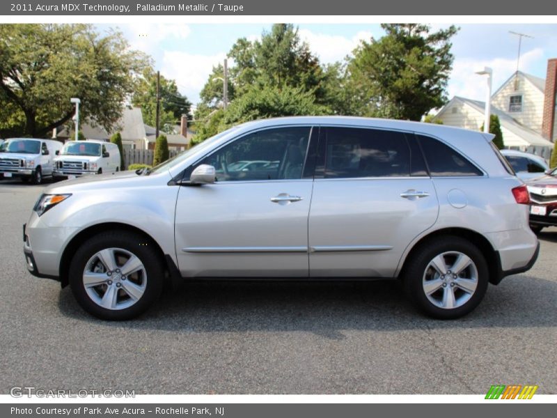 Palladium Metallic / Taupe 2011 Acura MDX Technology