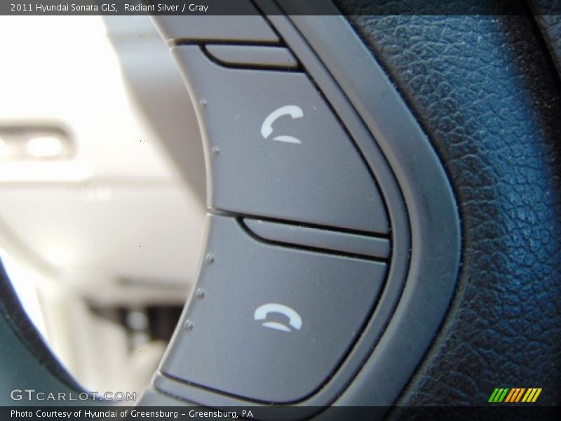 Radiant Silver / Gray 2011 Hyundai Sonata GLS