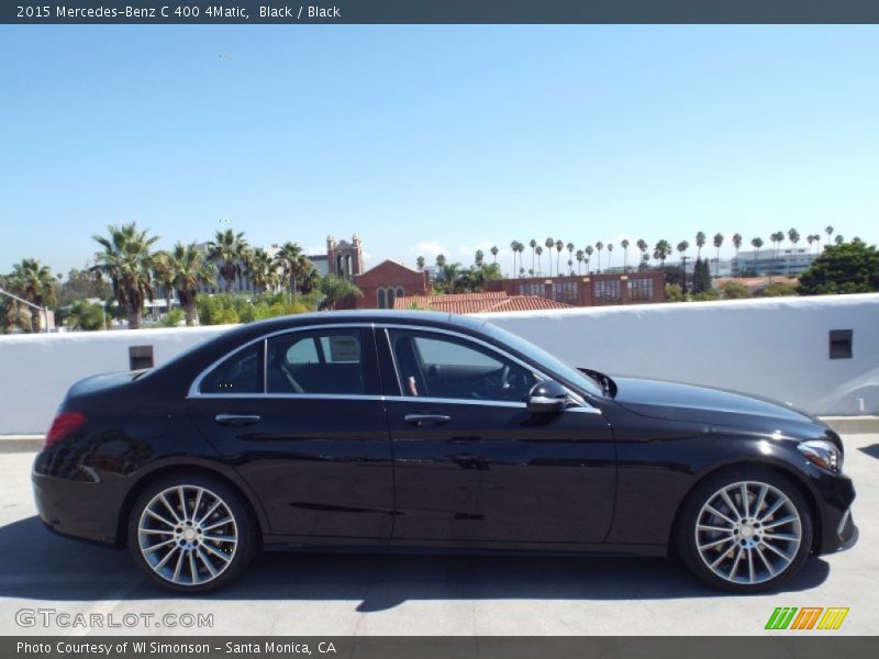 Black / Black 2015 Mercedes-Benz C 400 4Matic