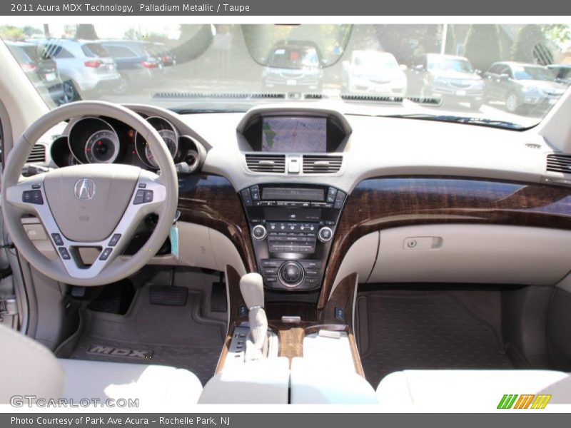 Palladium Metallic / Taupe 2011 Acura MDX Technology