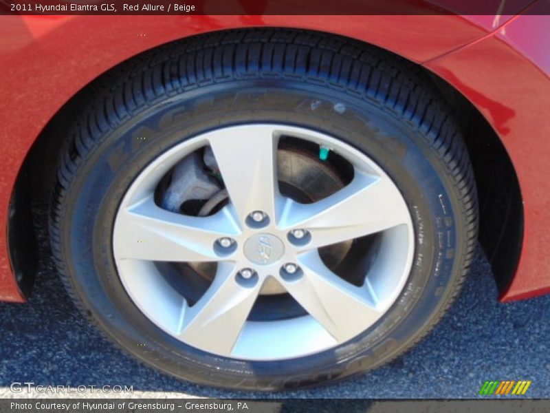 Red Allure / Beige 2011 Hyundai Elantra GLS