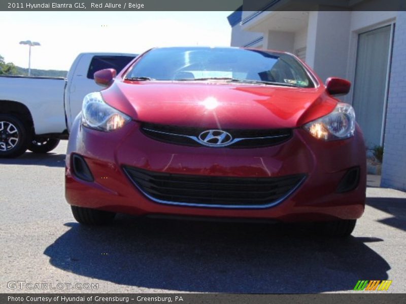 Red Allure / Beige 2011 Hyundai Elantra GLS