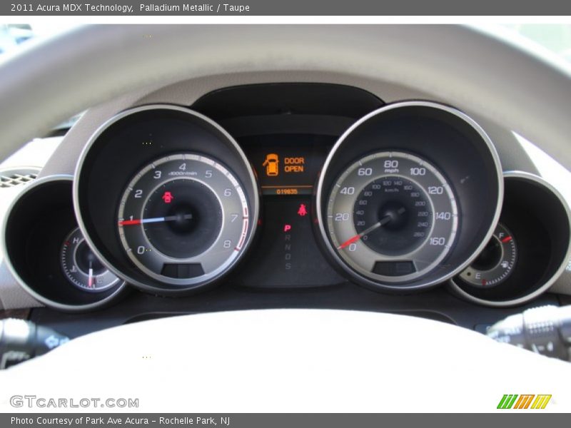 Palladium Metallic / Taupe 2011 Acura MDX Technology