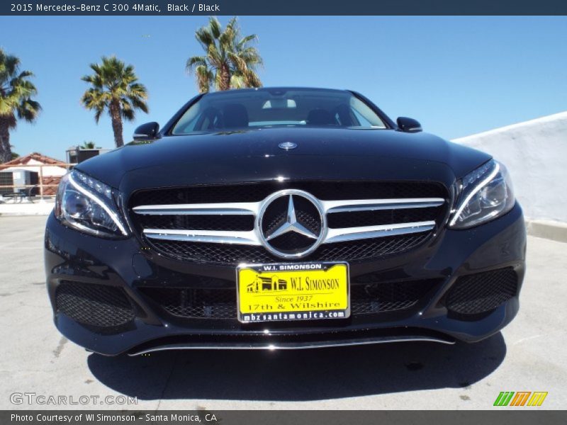 Black / Black 2015 Mercedes-Benz C 300 4Matic