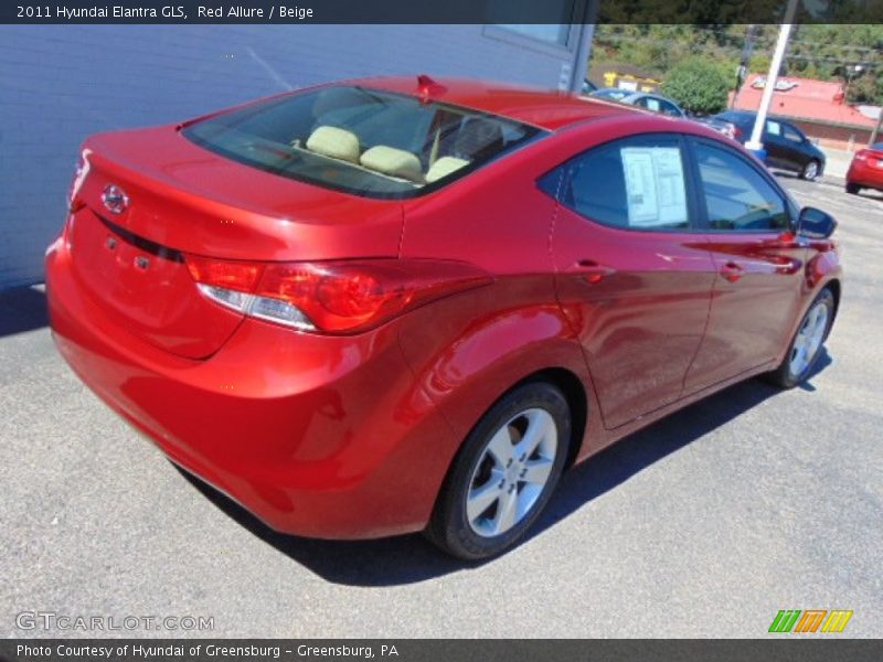 Red Allure / Beige 2011 Hyundai Elantra GLS