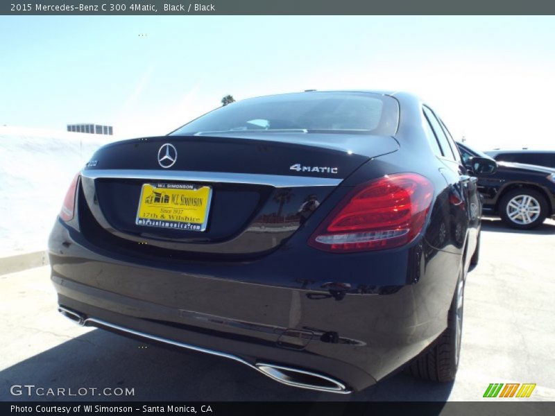 Black / Black 2015 Mercedes-Benz C 300 4Matic