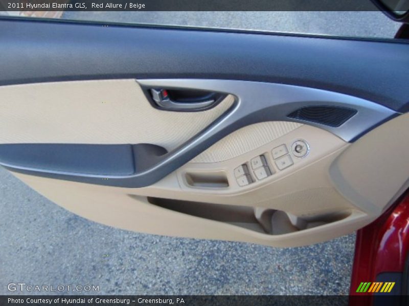 Red Allure / Beige 2011 Hyundai Elantra GLS