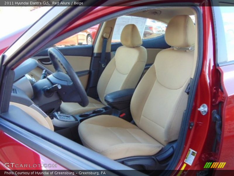 Red Allure / Beige 2011 Hyundai Elantra GLS