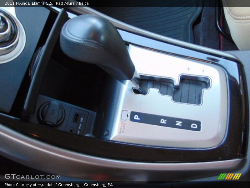 Red Allure / Beige 2011 Hyundai Elantra GLS