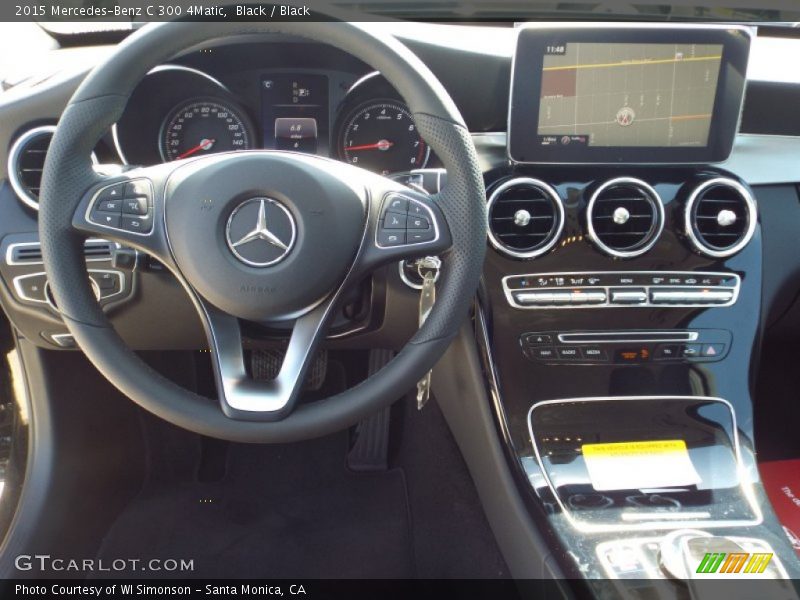 Black / Black 2015 Mercedes-Benz C 300 4Matic