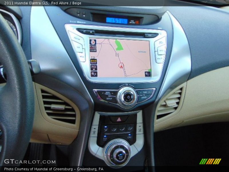 Red Allure / Beige 2011 Hyundai Elantra GLS