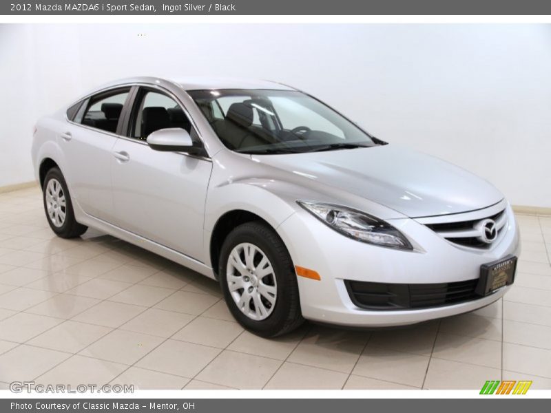 Ingot Silver / Black 2012 Mazda MAZDA6 i Sport Sedan