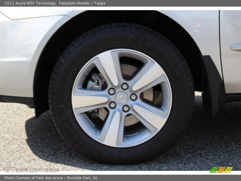 Palladium Metallic / Taupe 2011 Acura MDX Technology