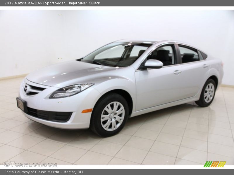 Ingot Silver / Black 2012 Mazda MAZDA6 i Sport Sedan