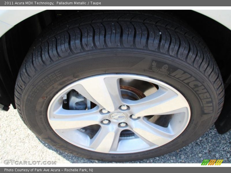 Palladium Metallic / Taupe 2011 Acura MDX Technology