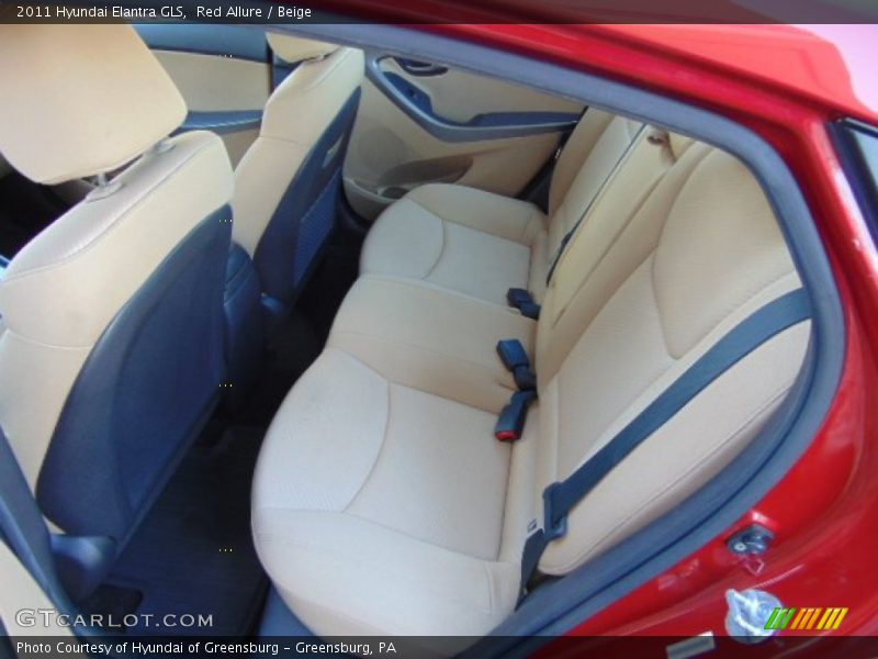 Red Allure / Beige 2011 Hyundai Elantra GLS