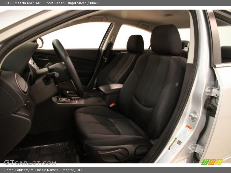 Ingot Silver / Black 2012 Mazda MAZDA6 i Sport Sedan