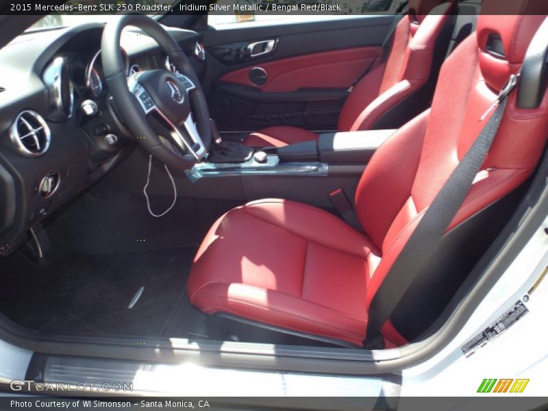 Iridium Silver Metallic / Bengal Red/Black 2015 Mercedes-Benz SLK 250 Roadster