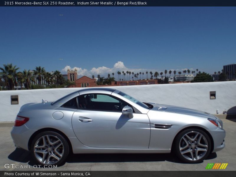 Iridium Silver Metallic / Bengal Red/Black 2015 Mercedes-Benz SLK 250 Roadster