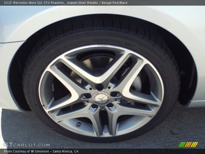 Iridium Silver Metallic / Bengal Red/Black 2015 Mercedes-Benz SLK 250 Roadster