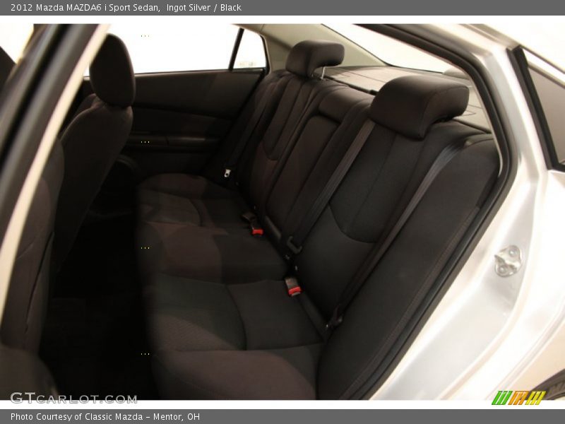Ingot Silver / Black 2012 Mazda MAZDA6 i Sport Sedan
