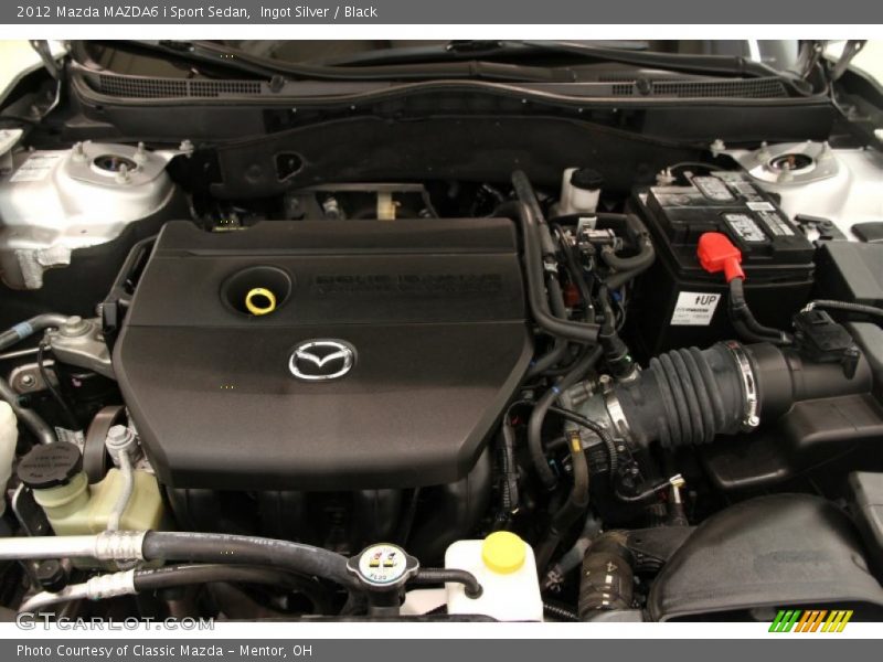 Ingot Silver / Black 2012 Mazda MAZDA6 i Sport Sedan