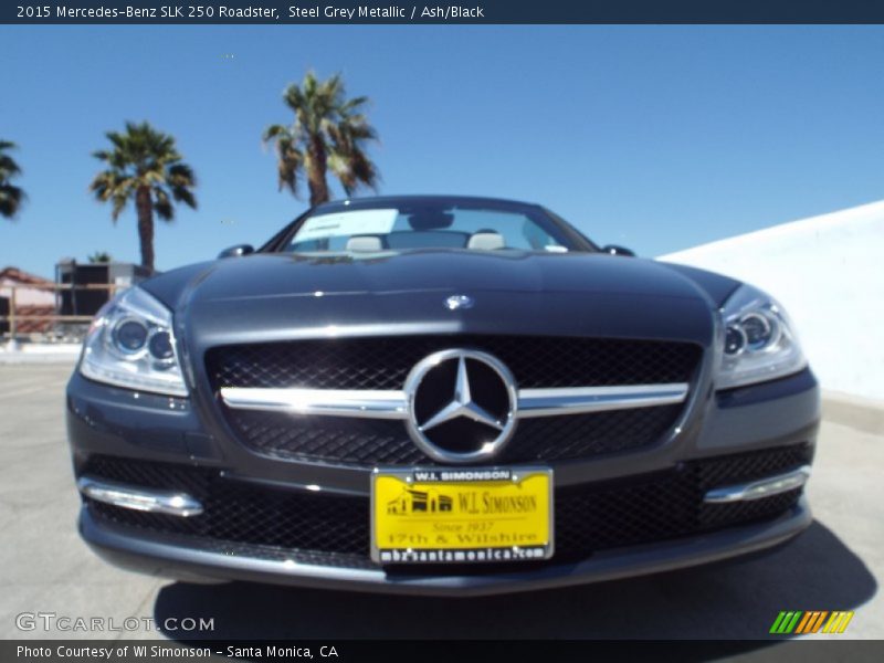 Steel Grey Metallic / Ash/Black 2015 Mercedes-Benz SLK 250 Roadster