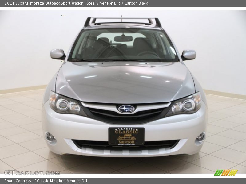 Steel Silver Metallic / Carbon Black 2011 Subaru Impreza Outback Sport Wagon