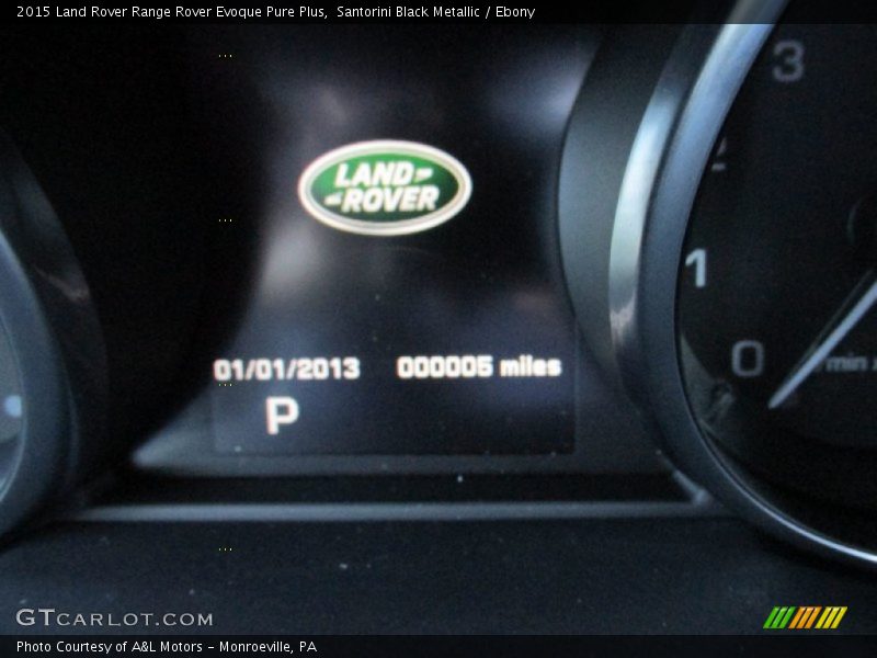 Santorini Black Metallic / Ebony 2015 Land Rover Range Rover Evoque Pure Plus