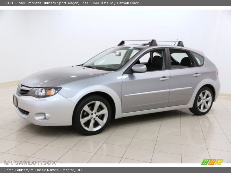 Steel Silver Metallic / Carbon Black 2011 Subaru Impreza Outback Sport Wagon
