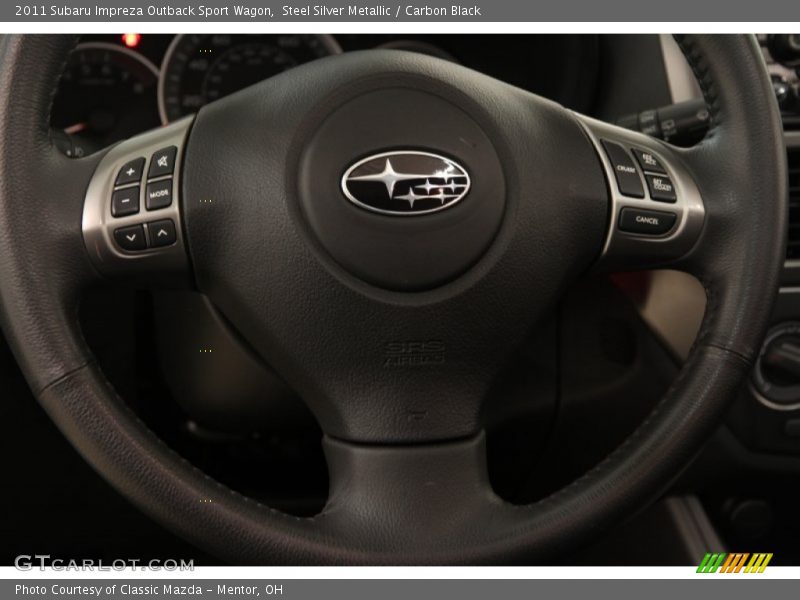 Steel Silver Metallic / Carbon Black 2011 Subaru Impreza Outback Sport Wagon