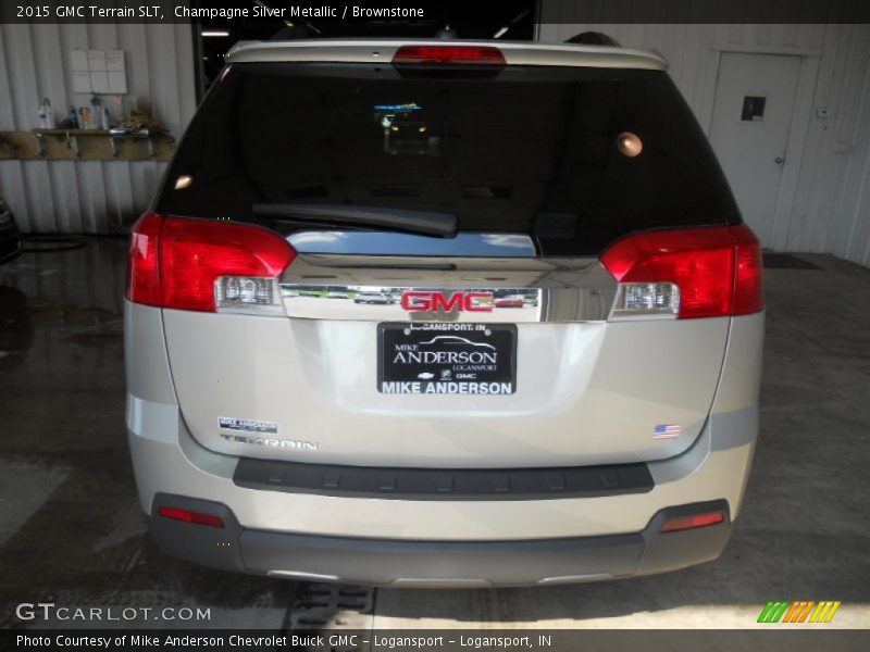 Champagne Silver Metallic / Brownstone 2015 GMC Terrain SLT