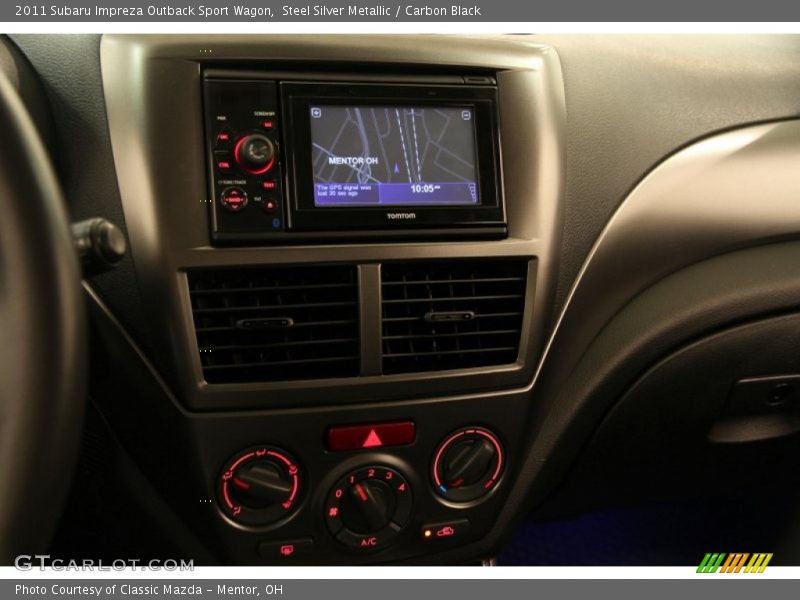 Steel Silver Metallic / Carbon Black 2011 Subaru Impreza Outback Sport Wagon