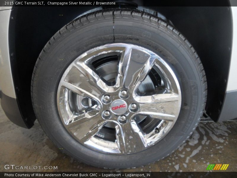 Champagne Silver Metallic / Brownstone 2015 GMC Terrain SLT