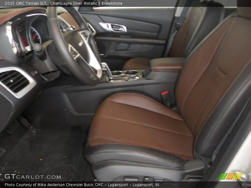 Champagne Silver Metallic / Brownstone 2015 GMC Terrain SLT