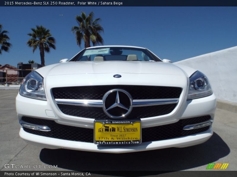 Polar White / Sahara Beige 2015 Mercedes-Benz SLK 250 Roadster