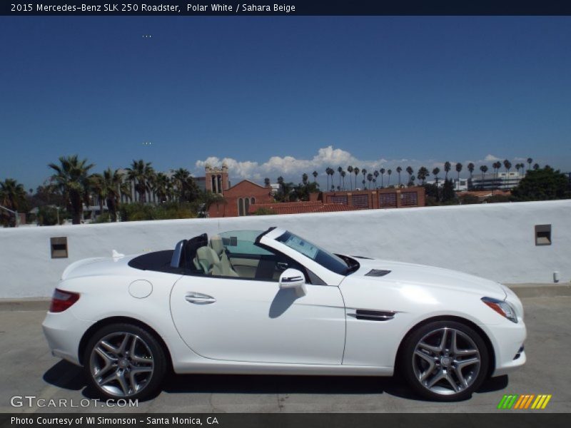 Polar White / Sahara Beige 2015 Mercedes-Benz SLK 250 Roadster