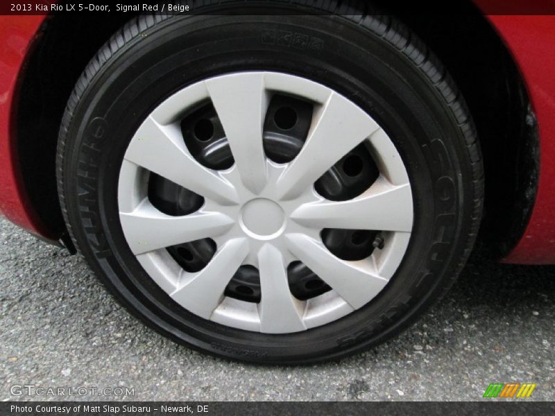 Signal Red / Beige 2013 Kia Rio LX 5-Door