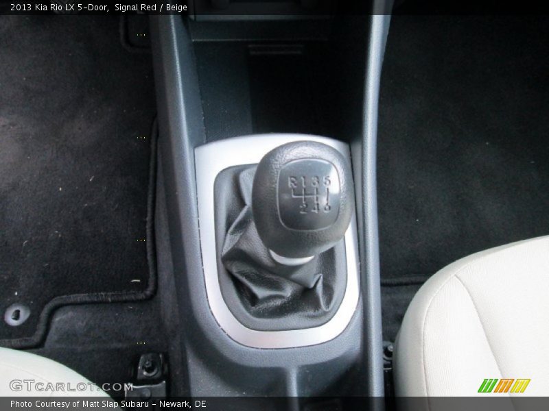 Signal Red / Beige 2013 Kia Rio LX 5-Door