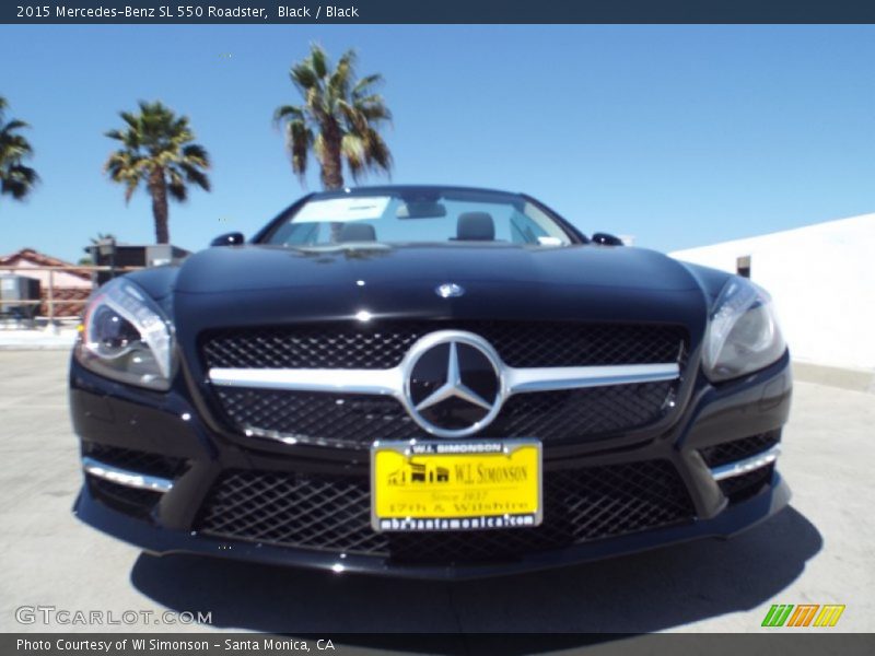Black / Black 2015 Mercedes-Benz SL 550 Roadster