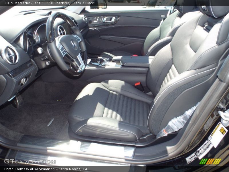 Black / Black 2015 Mercedes-Benz SL 550 Roadster