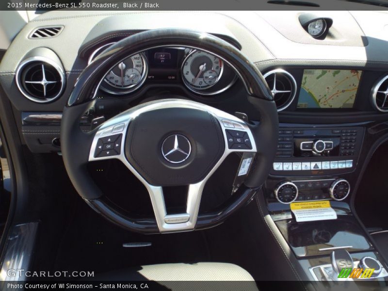 Black / Black 2015 Mercedes-Benz SL 550 Roadster